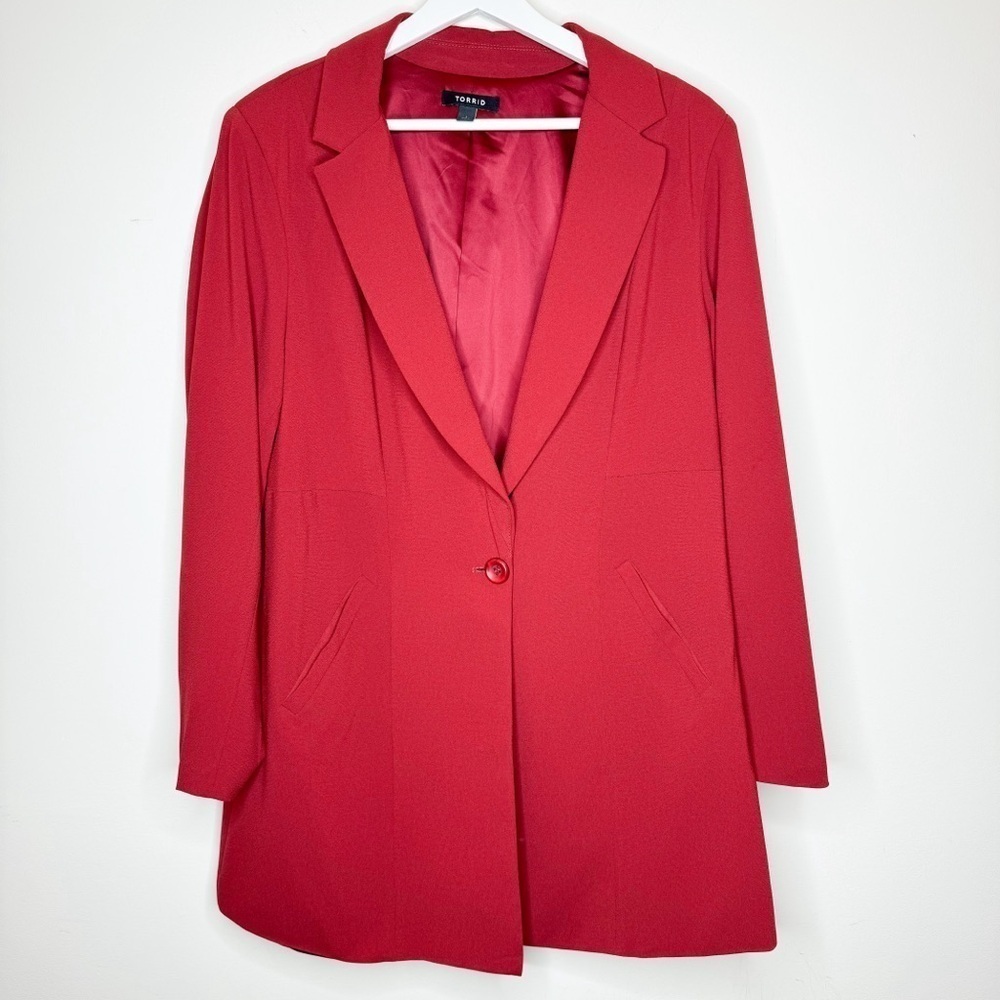 Torrid Red Blazer